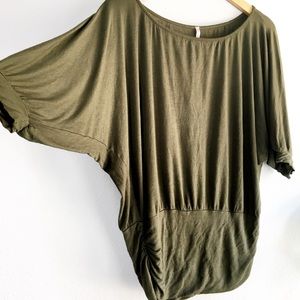 ‼️ Olive green slouchy top